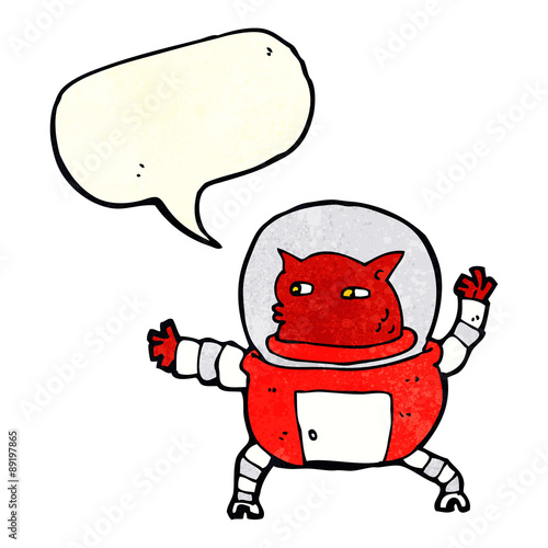 cartoon alien with speech bubble