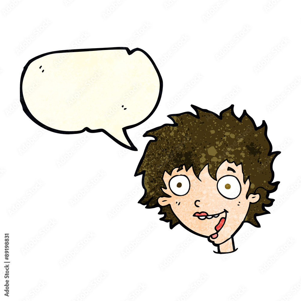 cartoon crazy excited woman with speech bubble cartoon crazy excited woman with speech bubble