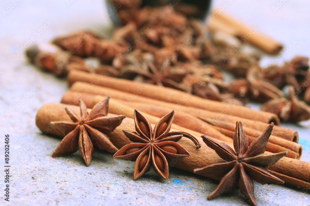 star anise and cinnamon star anise and cinnamon