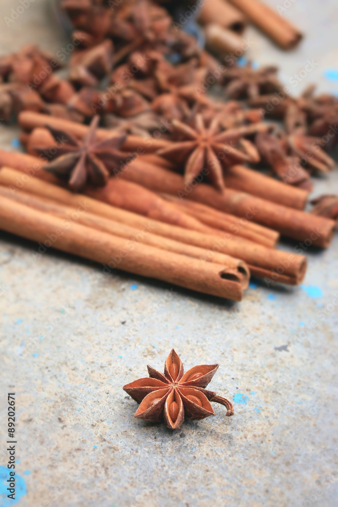 star anise and cinnamon star anise and cinnamon