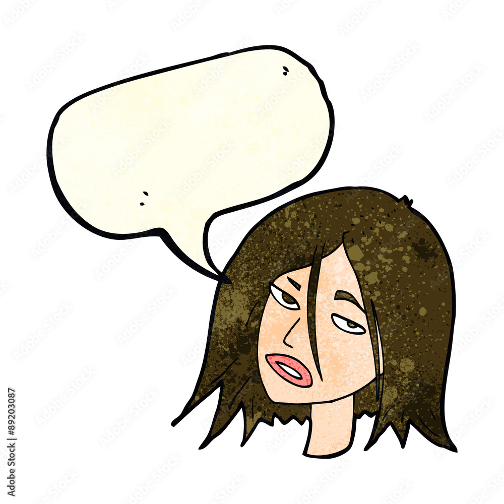 cartoon annoyed woman with speech bubble cartoon annoyed woman with speech bubble