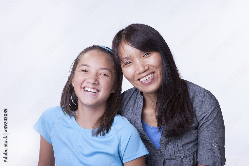 Mother and daughter. Mother and daughter.