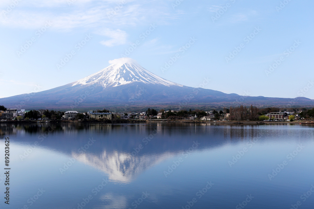 Mount Fuji in kawaguchiko lake side.