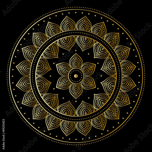 Gold mandala