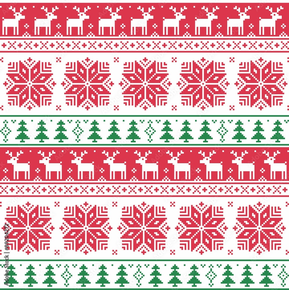Christmas Knitted Pattern Christmas Knitted Pattern