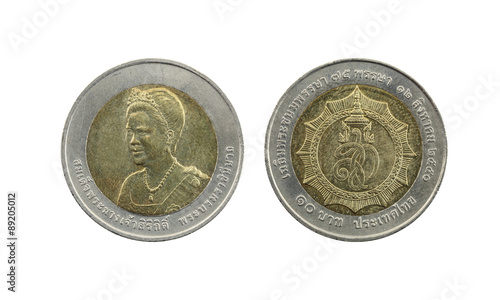 Ten Baht Thailand coins limited edition.