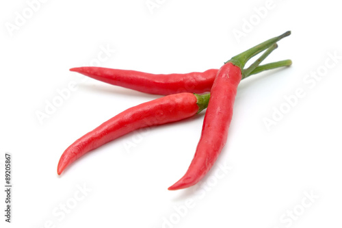 Red chili pepper isolated on a white background