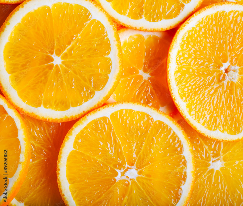 Oranges slices background Oranges slices background