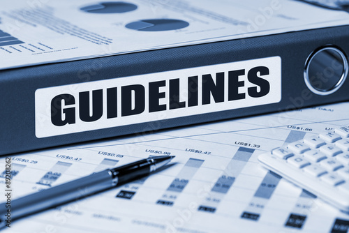 guidelines concept on document folder photo