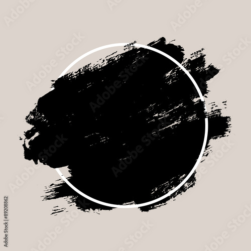 Abstract textured ink brush background