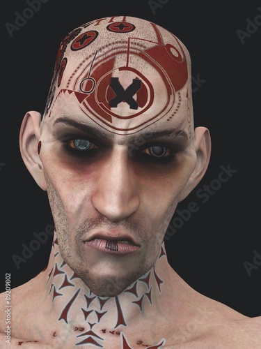 Fotografija Surly tattooed skinhead