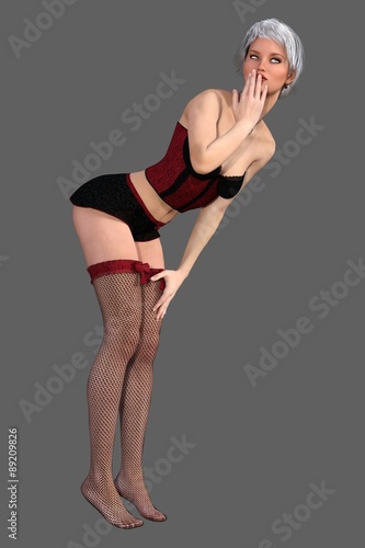 3D lingerie model