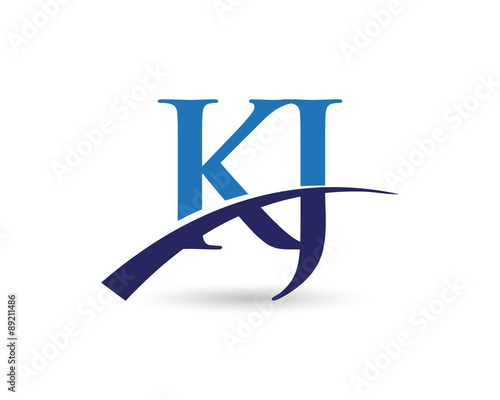KJ Logo Letter Swoosh