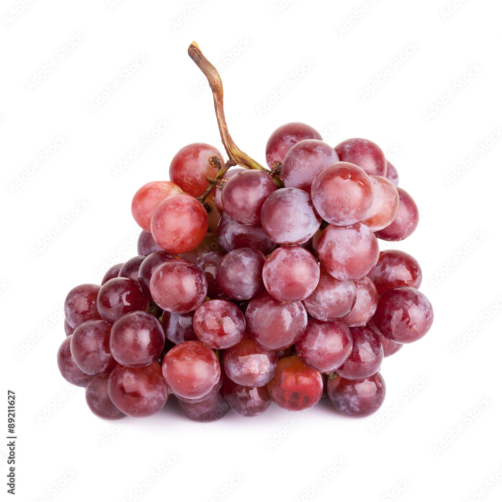 fresh red grape isolated on white background fresh red grape isolated on white background