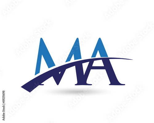 MA Logo Letter Swoosh