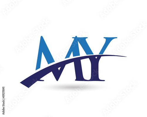 MY Logo Letter Swoosh