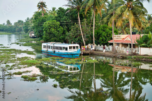 Passenger Boat on Kerala Backwaters
