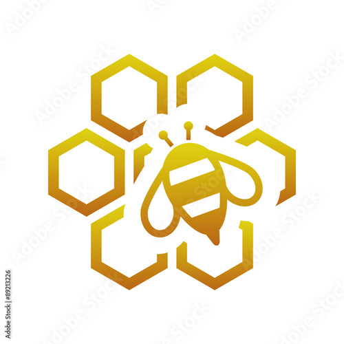 bee with comb