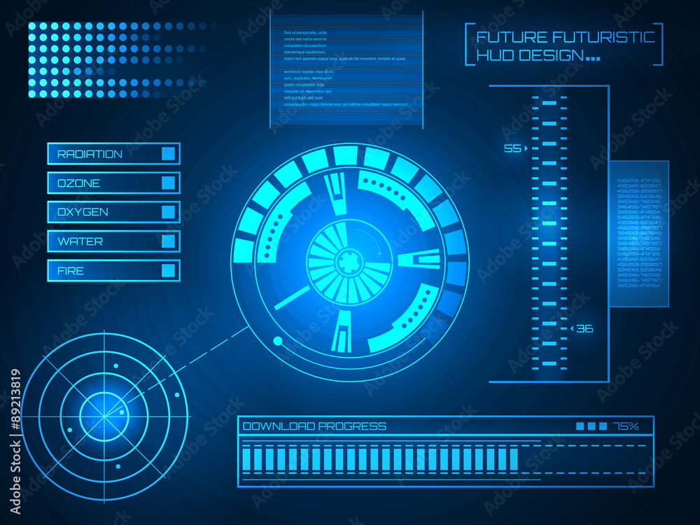 Abstract future, concept vector futuristic blue virtual graphic Abstract future, concept vector futuristic blue virtual graphic