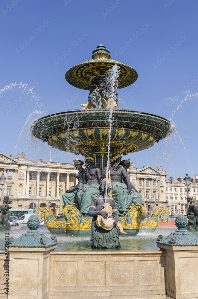 Paris. fountain concorde square