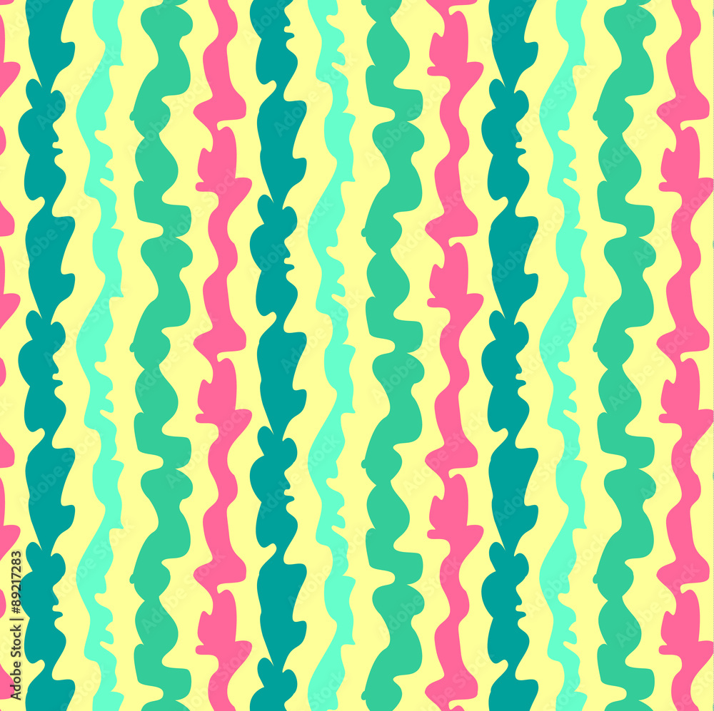 Vector pattern with lines and waves Vector pattern with lines and waves