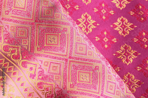 Antique Asian textile detail.