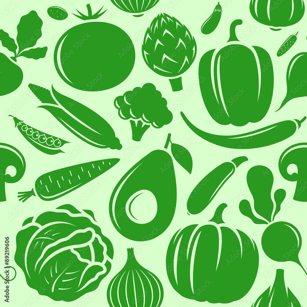 Vegetables Seamless Pattern Vegetables Seamless Pattern