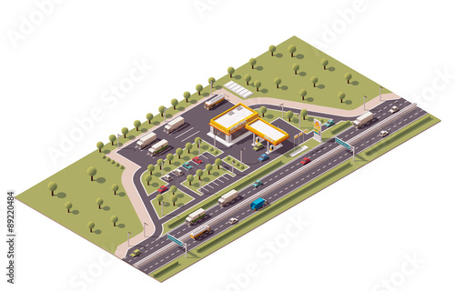 Vector isometric filling station