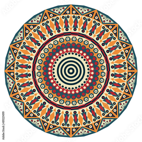 Round ethnic pattern