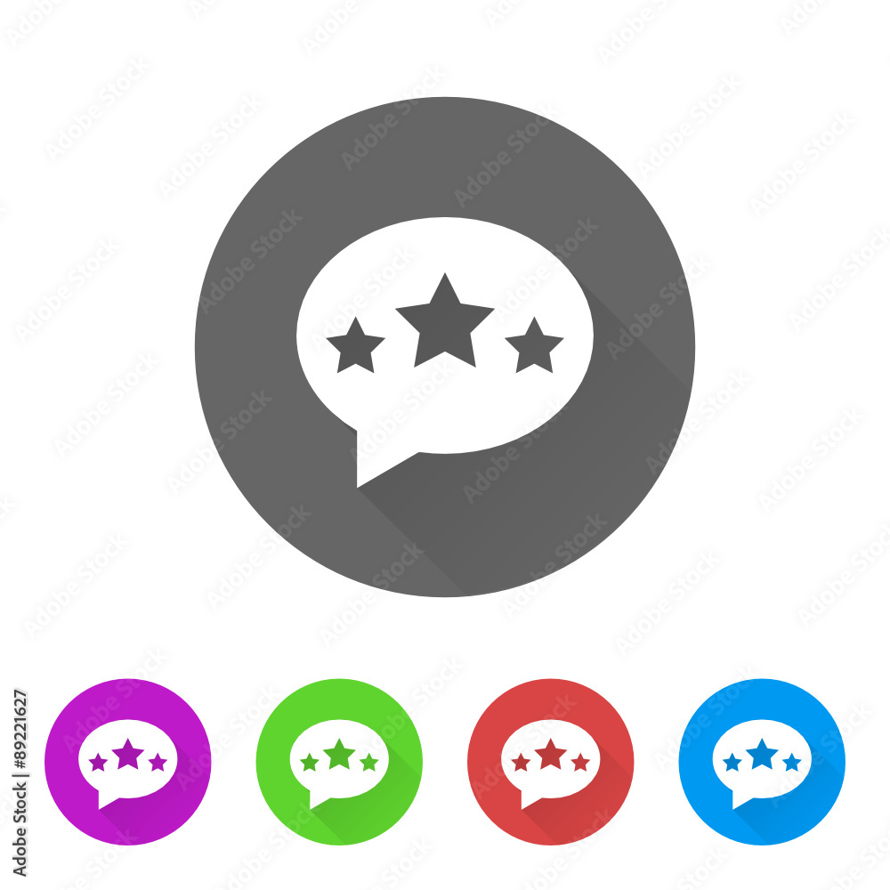 App Icon Long Shadow - 5 Colors App Icon Long Shadow - 5 Colors
