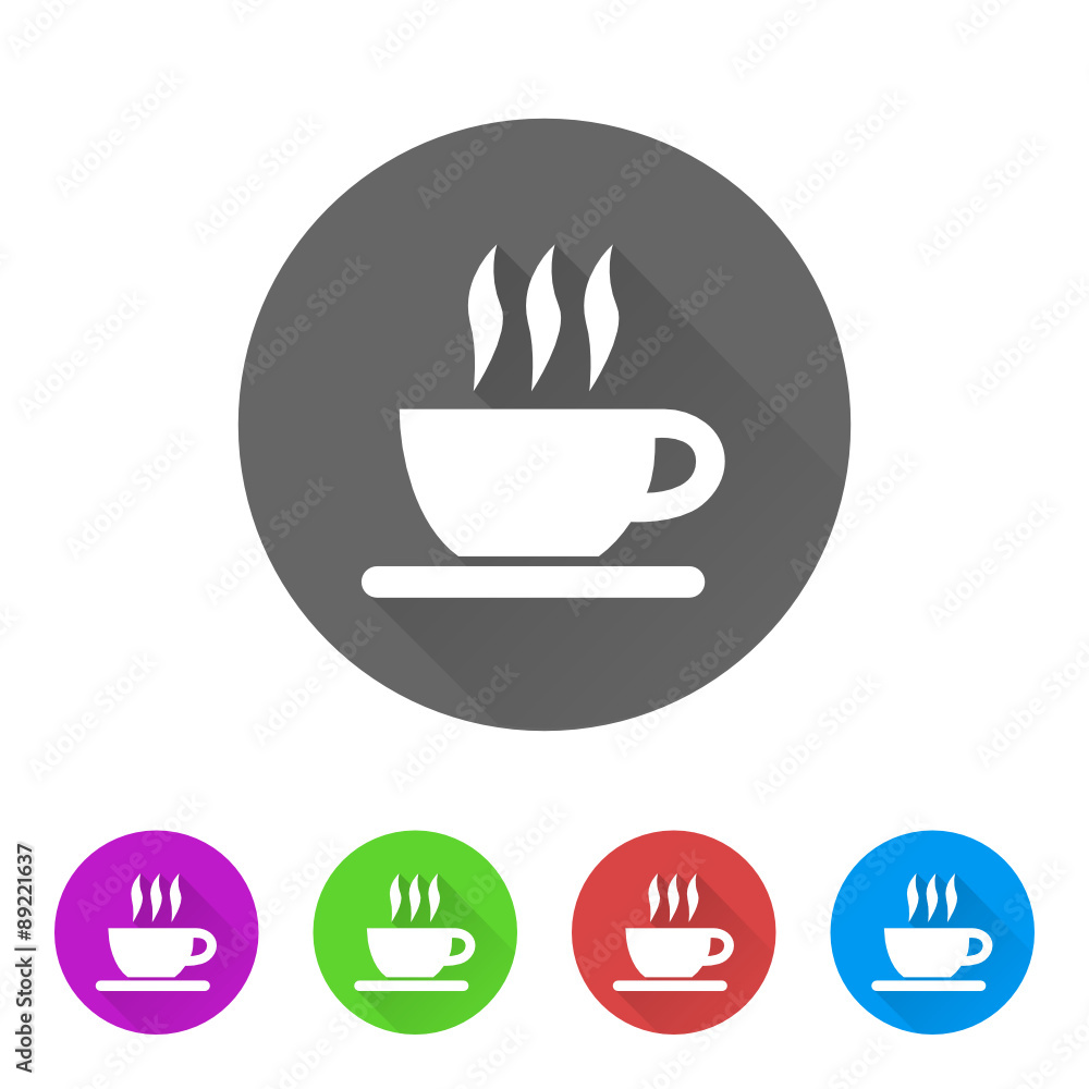 App Icon Long Shadow - 5 Colors App Icon Long Shadow - 5 Colors