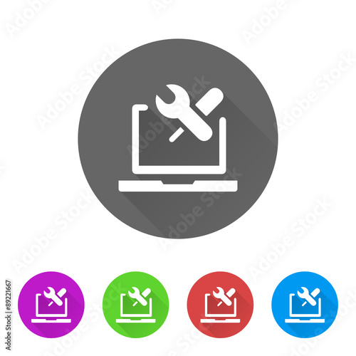 App Icon Long Shadow - 5 Colors