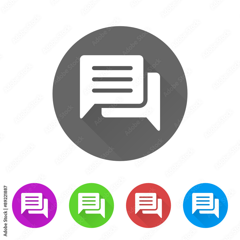 App Icon Long Shadow - 5 Colors App Icon Long Shadow - 5 Colors