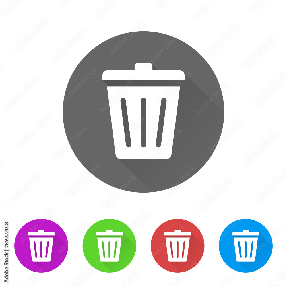 App Icon Long Shadow - 5 Colors App Icon Long Shadow - 5 Colors