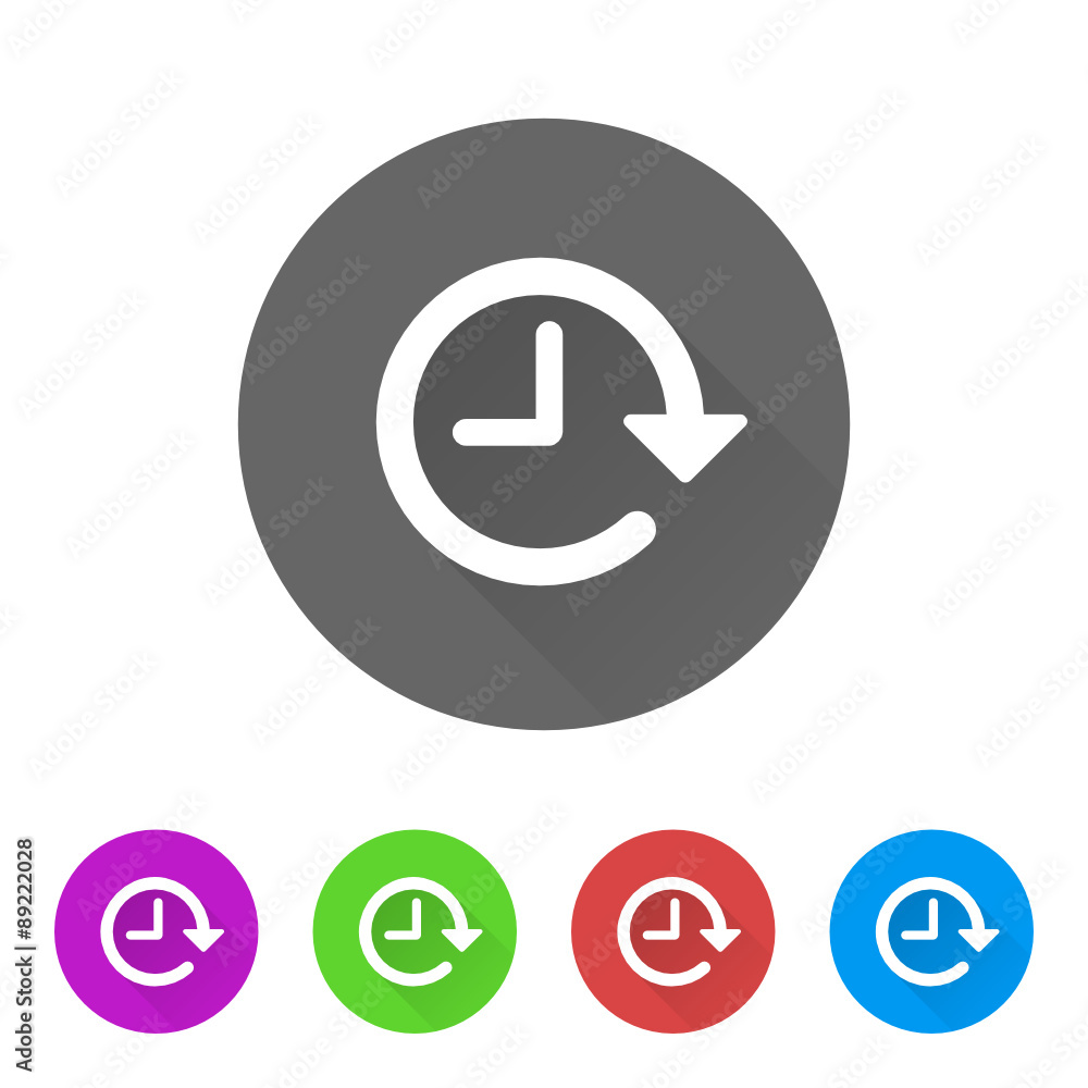 App Icon Long Shadow - 5 Colors App Icon Long Shadow - 5 Colors