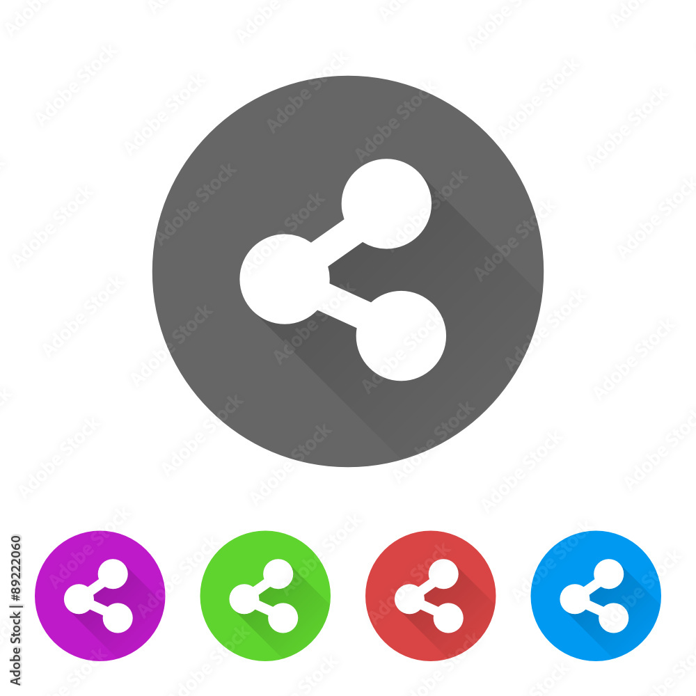 App Icon Long Shadow - 5 Colors App Icon Long Shadow - 5 Colors