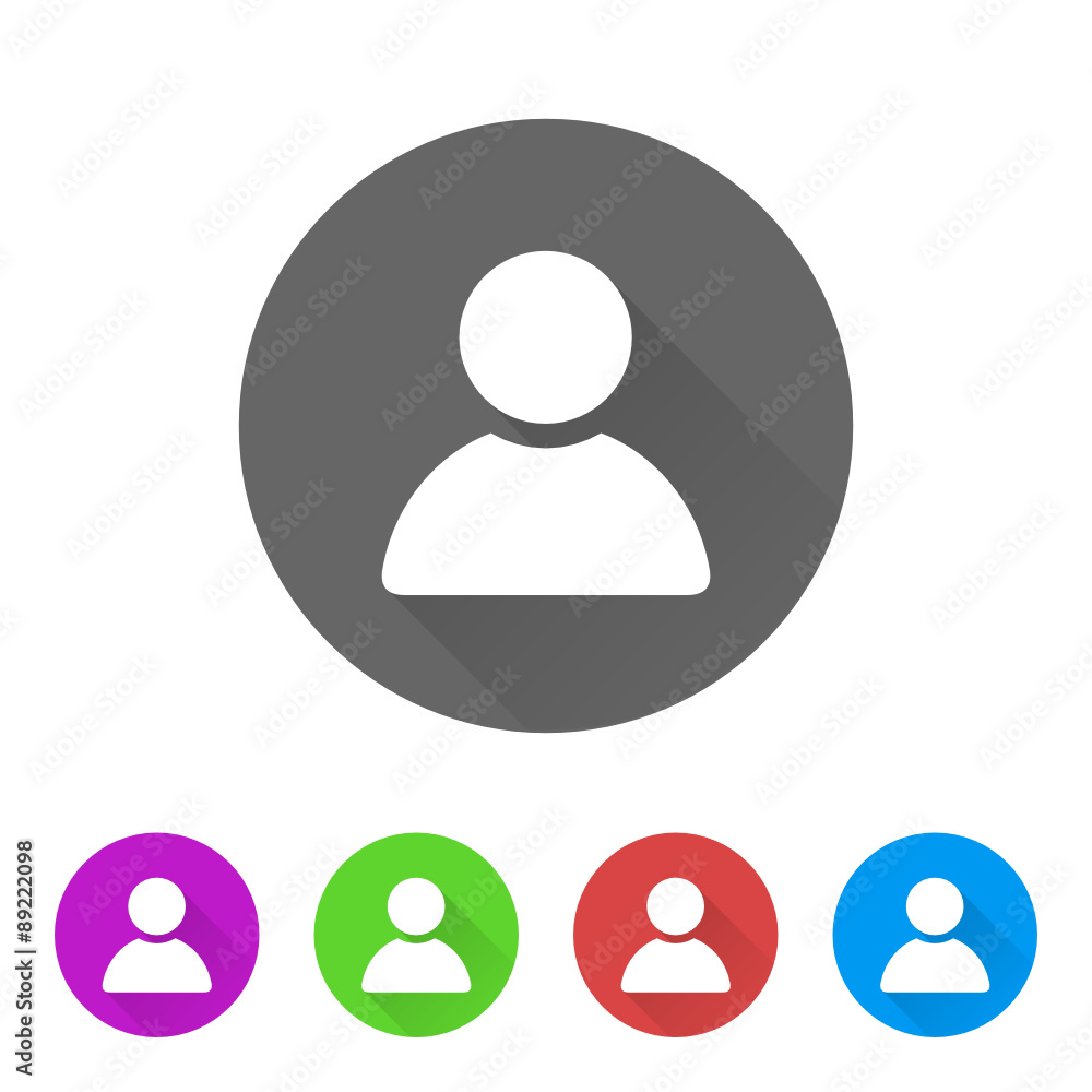 App Icon Long Shadow - 5 Colors App Icon Long Shadow - 5 Colors