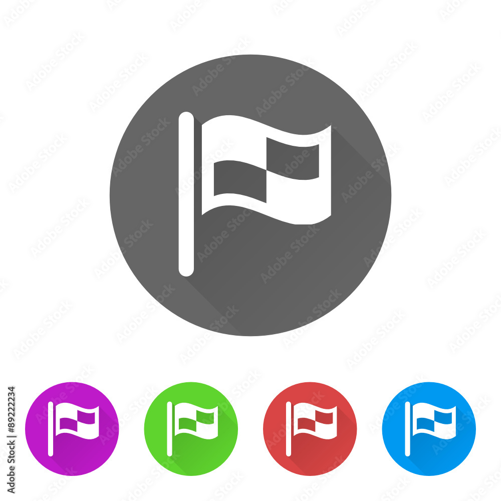 App Icon Long Shadow - 5 Colors App Icon Long Shadow - 5 Colors