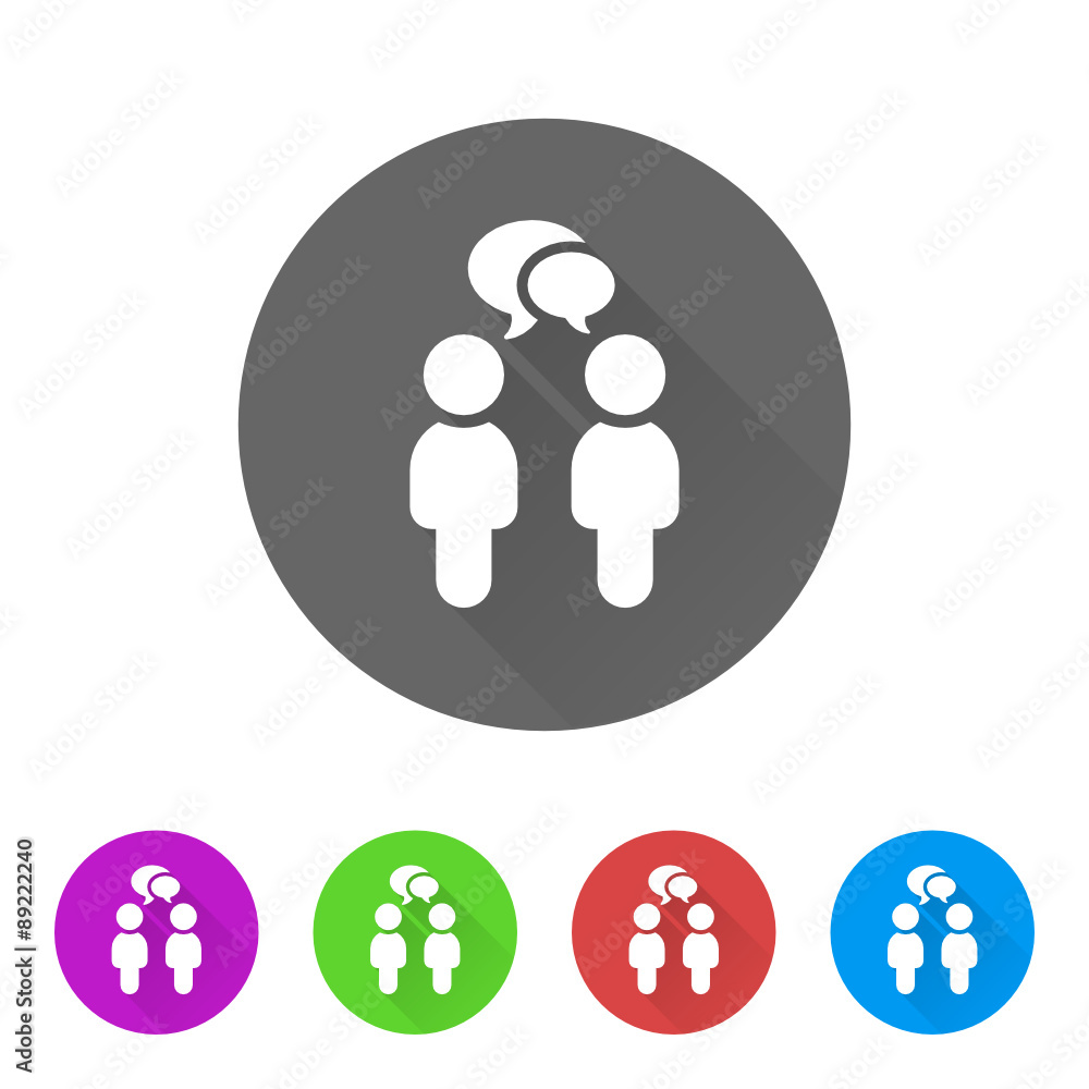 App Icon Long Shadow - 5 Colors App Icon Long Shadow - 5 Colors