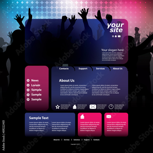 Abstract Web Site Design Template Vector