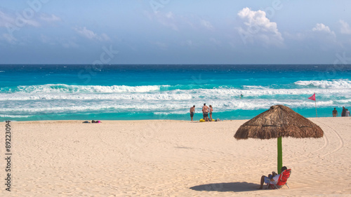 Cancun beach in Mexico