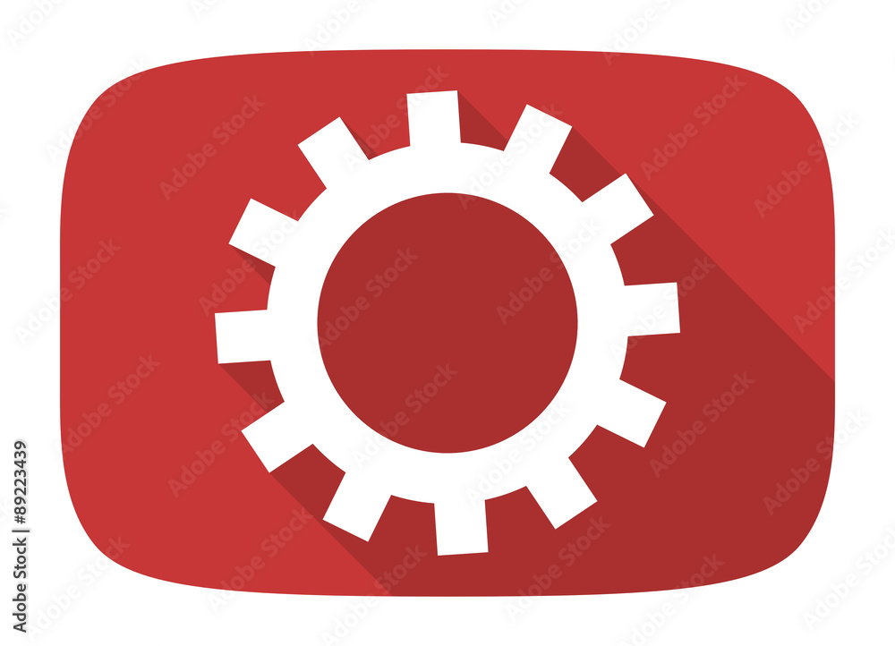 gear flat design modern icon gear flat design modern icon