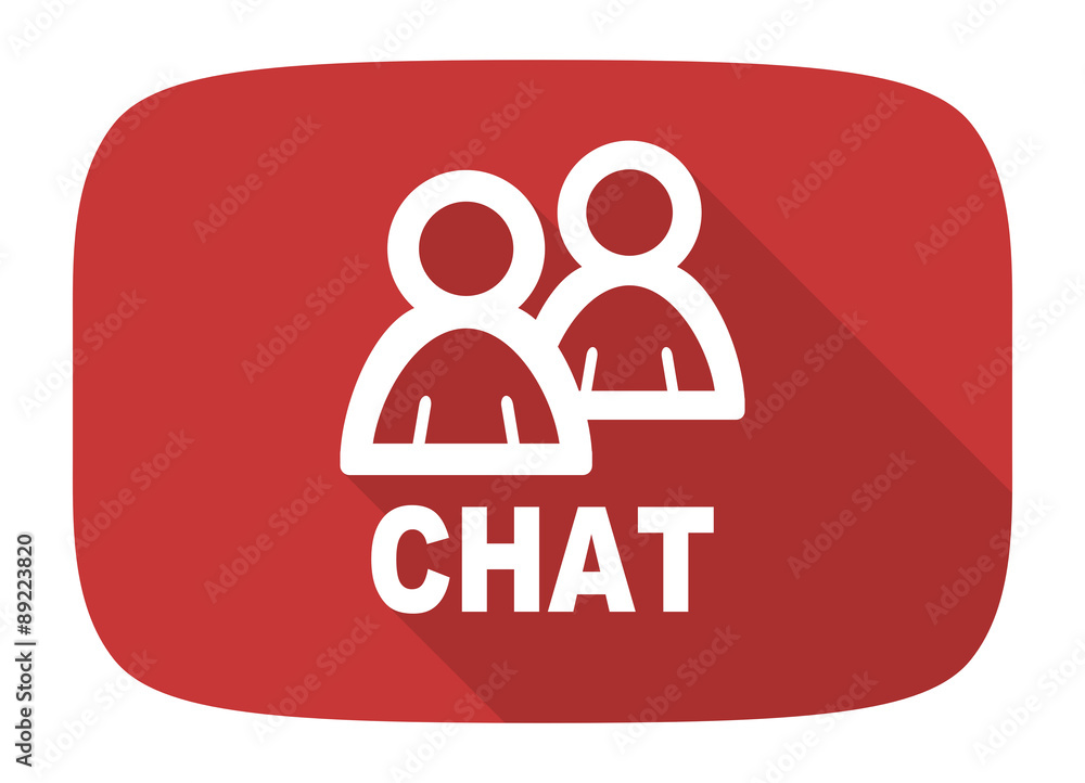 chat flat design modern icon chat flat design modern icon