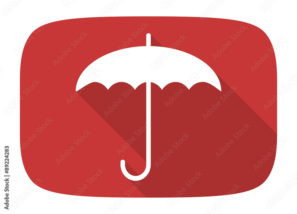 umbrella flat design modern icon