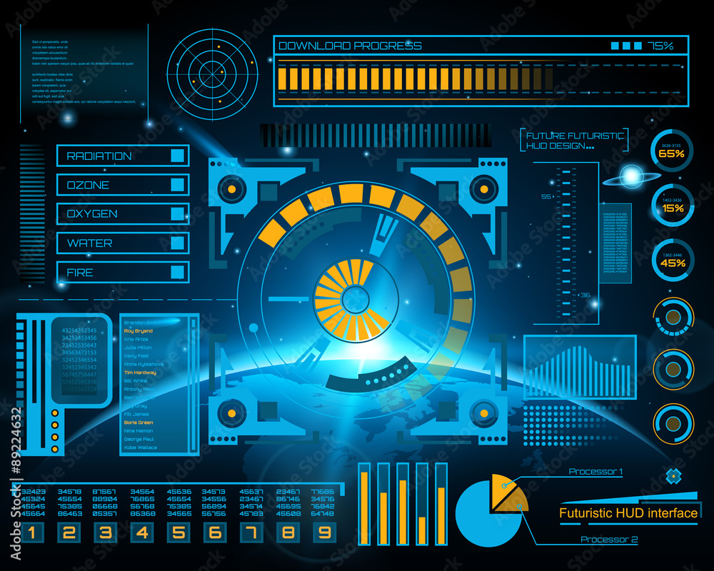 Abstract future, concept vector futuristic blue virtual graphic Abstract future, concept vector futuristic blue virtual graphic