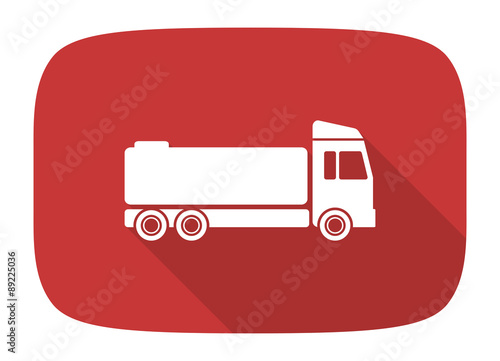 truck flat design modern icon