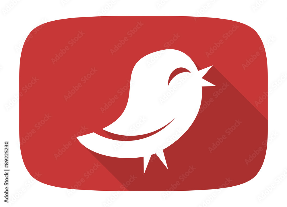 twitter flat design modern icon twitter flat design modern icon