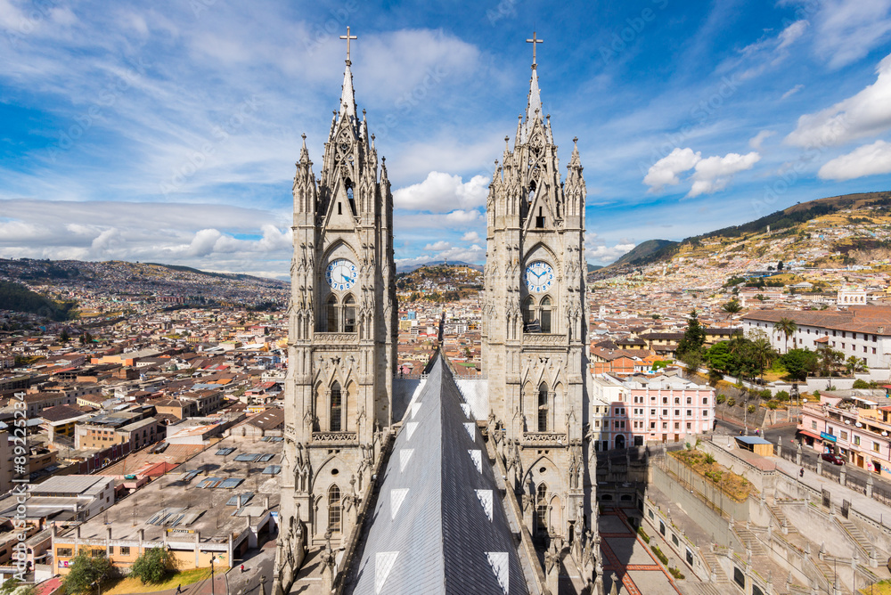 Basilica del Voto Nacional in Quito, Ecuador