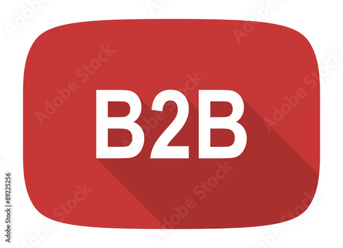 b2b flat design modern icon