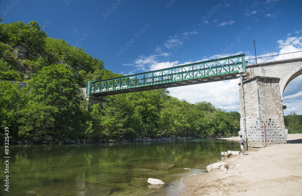 Fototapeta premium pont métallique